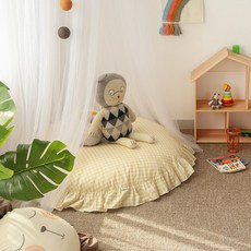 아망떼순면프릴원형대방석