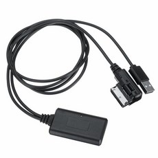 오디오 차량용 블루투스 HIFI 케이블 LED 표시기 어댑터 마이크 USB AUX 아우디 A5 8T A6 AMI MMI 2G, 한개옵션1