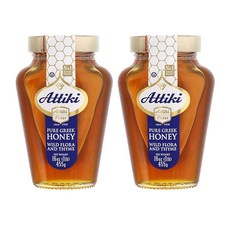 아티키 퓨어 그리스 꿀 허니 Attiki Pure Greek Honey 455g 2병, 1세트