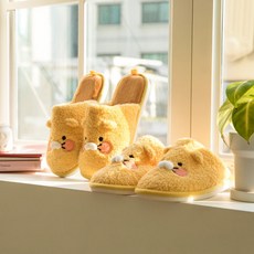 홈앤키즈 카카오프렌즈 춘식이 퍼 슬리퍼 캐릭터 실내화 사무실 학교 직장 털실내화 털슬리퍼 겨울슬리퍼 겨울실내