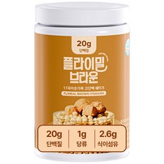플라이밀 단백질 쉐이크 브라운 미숫가루맛 대용량, 630g, 2개
