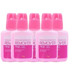 속눈썹 연장용 리퀴드 리무버 접착 인조 제거 뷰티 건강 메이크업 도구 15g, [02] 5pcs pink, 1개