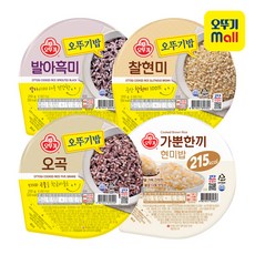 맛있는 오뚜기밥 오곡 6입+발아흑미 6입+찰현미 6입+가뿐한끼 현미밥 6입, 단품