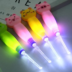 꽉막힌 아이귀 귀지제거 LED 불들어오는 잘보이는 귀파기, 1개, 1개입