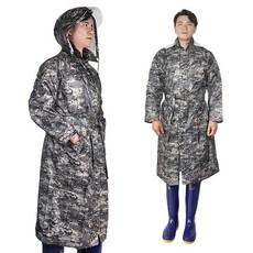 청소왕국 신형 밀리터리 레인코트 2XL, 1개