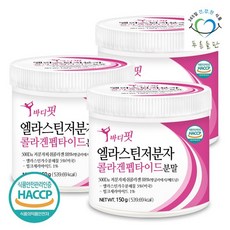 푸른들판 바디핏 먹는 저분자 엘라스틴 콜라겐 밀크 세라마이드 분말 가루 150gx3통, 3개, 150g - 세라마이드분말