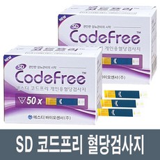 SD 코드프리 혈당검사지50매 (23년02월)P, 1박스, 100매