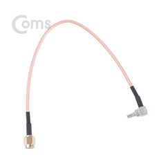 ASNT895 안테나 변환 케이블 SMA M to CRC9 M 꺾임 20CM, 1개 - av-m9