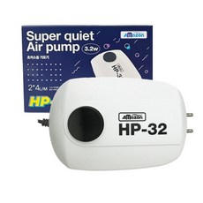 아마존 수족관용 초저소음 3.2W 기포발생기 기포기 에어펌프 HP-32, 1개