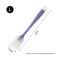 식품 등급 실리콘 오일 브러시 빵 요리사 패스트리 요리 얼룩, 5.Purple L, 1개