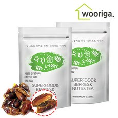 우리가스토리 [우리가스토리] 씨없는 대추야자 500g＋500g, 500g, 2개