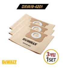 디월트 건습식 청소기 먼지봉투 DXVA19-4201 교체용 3개입 1세트