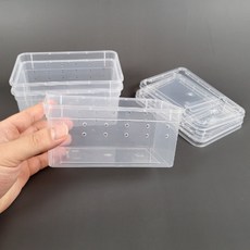 소형 도마뱀집 투명 도마뱀 곤충 사육장 파충류 습도조절 하우스, 1개