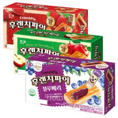 [샵인스타]밴등증정해태 후렌치파이 192g (블루베리 1개+사과 1개+딸기 1개) 비스킷 복음자리, 단품