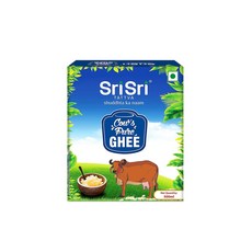 인도정품 Sri Sri Tattva Ghee 카우 기버터 - 500ml - 더 나은 소화와 면역력을 위한 순수 소버터, 1개