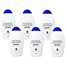 SHOWER TO SHOWER Body Powder Sport 226.8g(8온스) (6개 팩), 226g, 6개