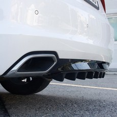 전차종공용 리어 카본 디퓨저, 04. 블랙, 5핀
