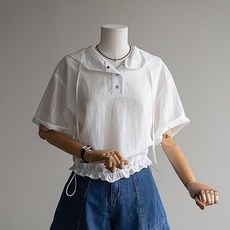 (안나앤모드) wrinkle 스트링 후드티셔츠[티셔츠CX579]