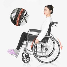 빅네임 경량휠체어 수동휠체어 노인 성인 휠체어경량, 1개, 방수 가죽 시트(하드)