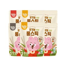 베베당 유기농 롱스틱 6종 세트, 사과+당근, 감귤+현미, 단호박+흑임자, 1세트