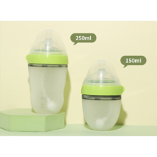 실리콘 젖병 250ml + 150ml 세트, 2개