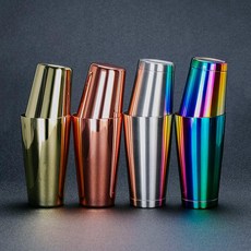 이퍼피 다양한 색상의 보스턴 쉐이커 칵테일 쉐이커, 1개, 로즈골드