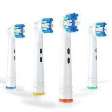 BUKURII Oral B 전동 칫솔과 호환되는 교체용 브러시 헤드 8개 블랙 대나무 숯 주입 칫솔모 프로 시리즈 100 500 1000 1500 2000 2500 3000, Bk25, 1개