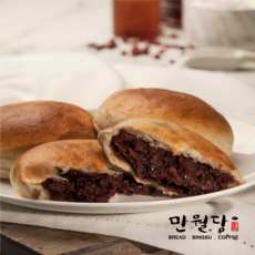 만월당 단팥빵 통밀 빵 맛집 아이들 맛있는 간식 선물 세트 6개입