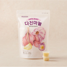 피코크 다진마늘, 아이스박스포장, 1개