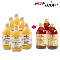 최화정쇼 데니그리스 사과초모식초 6병+허니크랜베리 애사비, 없음, 500ml