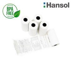 바이메리 한솔제지 57X30 30롤 약관 포스용지 감열지 친환경영수증용지 PDA 휴대용단말기 타코메타 카드용지 BPAFREE/groce
