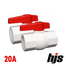 HJS PVC 일반형 콤팩트 볼밸브 20A (소켓형) 20mm, 1개