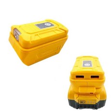 Dewalt용 고속 충전 랙 18V 20V 리튬 배터리 USB 포트 LED 조명 휴대용 어댑터, 01 CHINA, 한개옵션1