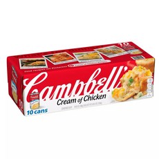 Campbells 컨덴스 크림 오브 치킨 스프 298g 10캔 Condensed Cream of Chicken Soup, 10개