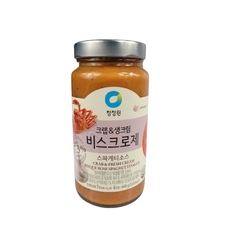 청정원 크랩&생크림 비스크로제 스파게티소스, 600g, 12개