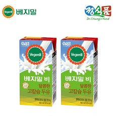 [베지밀] B(비) 달콤한 고칼슘 두유 190mlx64팩, 190ml, 64개