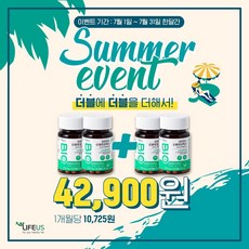 [2+2] 라이프어스 신바이오틱스 포스트바이오틱스 낙산균 모유유산균 총 4개월분, 60캡슐, 2+2(총4박스)