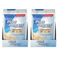 Pure Protein Powder 퓨어프로틴 웨이 프로틴 파우더 소포장 바닐라 크림 1.37oz(39g) 7입 2팩, 1개, 1