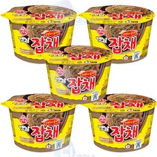 오뚜기 옛날잡채 용기 5개 건면 당면 잡채컵라면