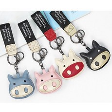 돼지Key HolderKey링패셔널Point 선택항목 레드 블랙 블루 핑크 + 79095머겉