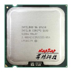 인텔 코어 2 쿼드 Q9650 3.0 GHz 스레드 CPU 프로세서 12M 95W LGA 775, One Color_CHINA, 상세 설명 참조0