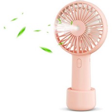 휴대용 핸드 헬드 미스트 선풍기 소형 용 USB 충전식 배터리 작동 스프레이 20ml 물탱크 래쉬 콰이어트 3속 강력 냉각 바람 여행 사무실 야외 보라색, Pink, Pink