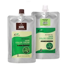 에스테라피 엔자임 효소 크리닉 칼라크림 500ml 염색약 새치염색약, 7G - 짙은 황갈색, 1개