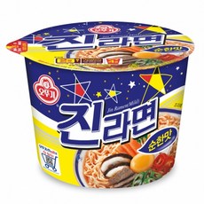 오뚜기 진라면 순한맛 큰컵 110g, 12개