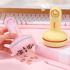 책상 청소기 지우개가루 USB 충전식 키보드 탁상 사무실, 상세페이지 참조, E6270캐릭터청소기 베어