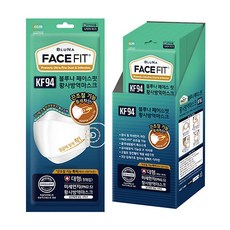 블루나페이스핏KF94 CE FFP2 마스크(대형)30매입(끈조절), 단품