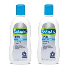 Cetaphil Pro Soothing Wash Original Version 세타필 프로 레스토라덤 수딩 워시 10oz(296ml) 2팩, 1개