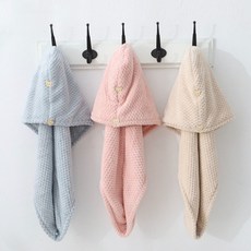 속건 흡수 수건 헤어타올 헤어터번 블루 베이지 핑크, 1개, 베이지 02200GAC