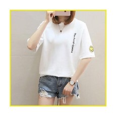 티셔츠 반팔 여름 루즈핏 여성 홀리 예쁜 상의 면티 max*4817BL