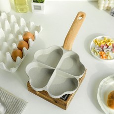 하트 에그팬 브런치 팬케이크팬 21cm 인덕션 겸용, 4구 하트에그팬 (CO10264), 1개